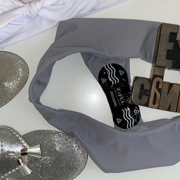 🆕🏊♀️ZAFUL Gray Bikini Swim Suit Bottom - Picture 4 of 8
